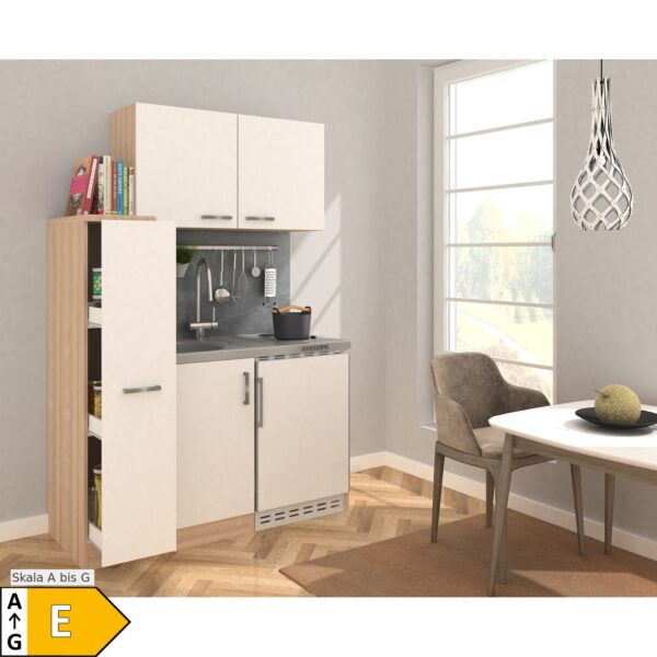 Respekta Miniküche MK130ESWOSS 130 cm weiß - Kochmulde