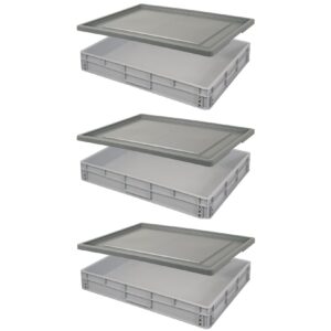 BRB 21621 Euro-Stapelbehälter-Set 80 x 60 x 12 cm