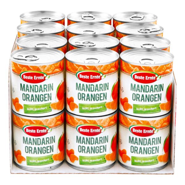 Beste Ernte Mandarin-Orangen leicht gezuckert 175 g Abtropfgewicht