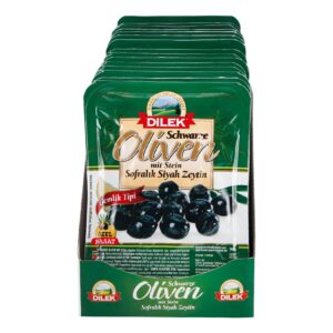 Dilek Schwarze Oliven "Gemlik Tipi" 400 g Abtropfgewicht