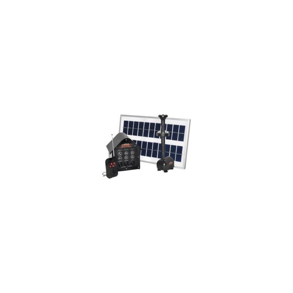MAUK Solar- Teich- Pumpe Set mit LED und Remote Control