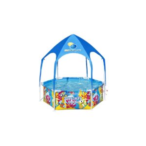 Bestway® Steel Pro™ Frame Pool mit Sonnenschutzdach "Splash-in-Shade" ohne Pumpe Ø 183 x 51 cm