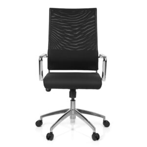 Home Office Bürostuhl LUCANO PRO Stoff/Netzstoff mit Armlehnen hjh OFFICE
