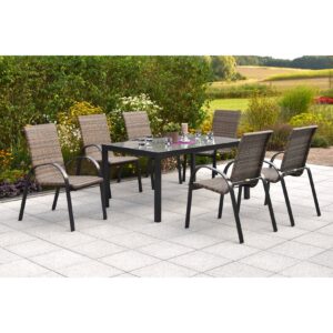 Merxx Varese Set 7tlg. Tisch 150x80 cm