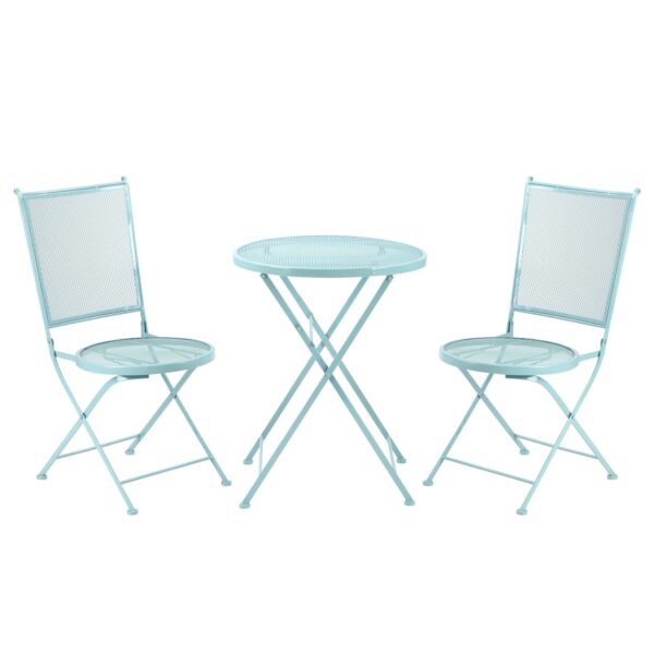 Outsunny Gartenmöbel-Set mit Klappbarkeitsfunktion blau 55