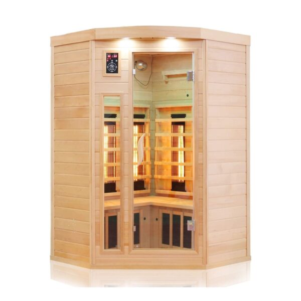 Dewello® Infrarotkabine Infrarotsauna LAKEFIELD 120cm x 120cm inkl. 5 Vollspektrumstrahler
