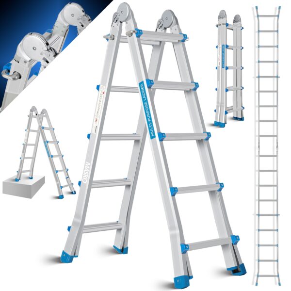 MASKO® Aluleiter Mehrzweckleiter 5