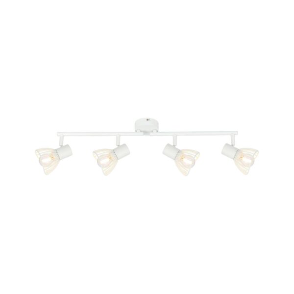 BRILLIANT Lampe Elhi Spotrohr 4flg weiß   4x D45