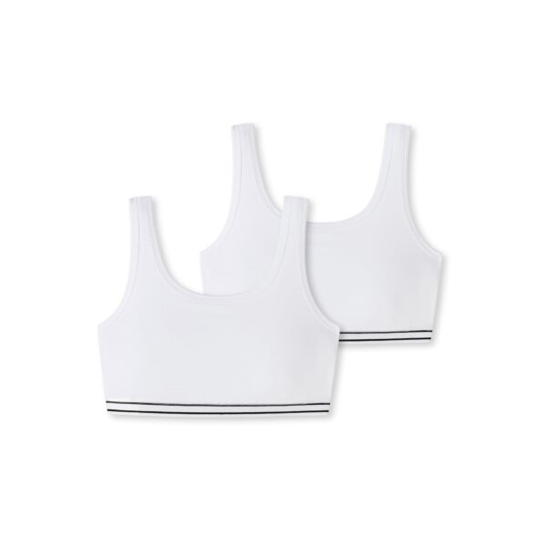 Schiesser Mädchen Bustier 95/5 Organic Cotton 2er Pack