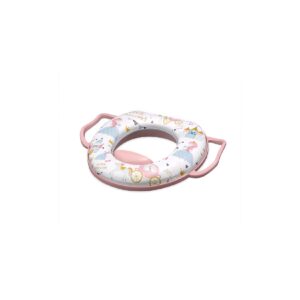 Lorelli Toilettensitz mit Handgriff weich gepolstert Spritzschutz aus Kunststoff pink