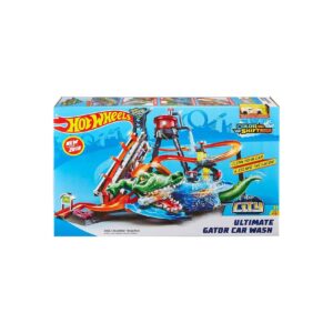 Mattel FTB67 - Hot Wheels - City - Ultimative "Krokodil" Autowaschanlage inkl. 1 Fahrzeug