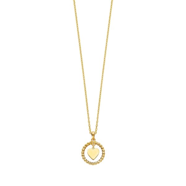 Julie Julsen Collier 925/- Sterling Silber vergoldet mit beweglichem Herz