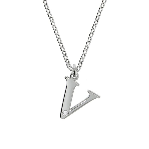 Diamonds by Ellen K. Anhänger mit Kette 925/- Sterling Silber Diamant 0