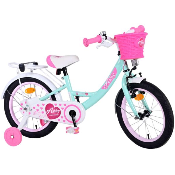 Kinderfahrrad Ashley für Mädchen 16 Zoll Kinderrad in Grün