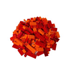 LEGO® Steine Hochsteine Rot & Orange - Teile 200x