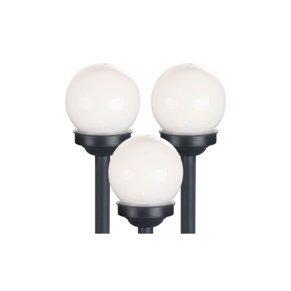 3er Set LED Solarkugel weiß
