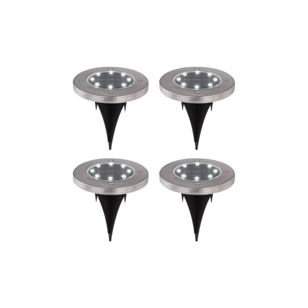 4er Set LED Solar-Steckleuchten